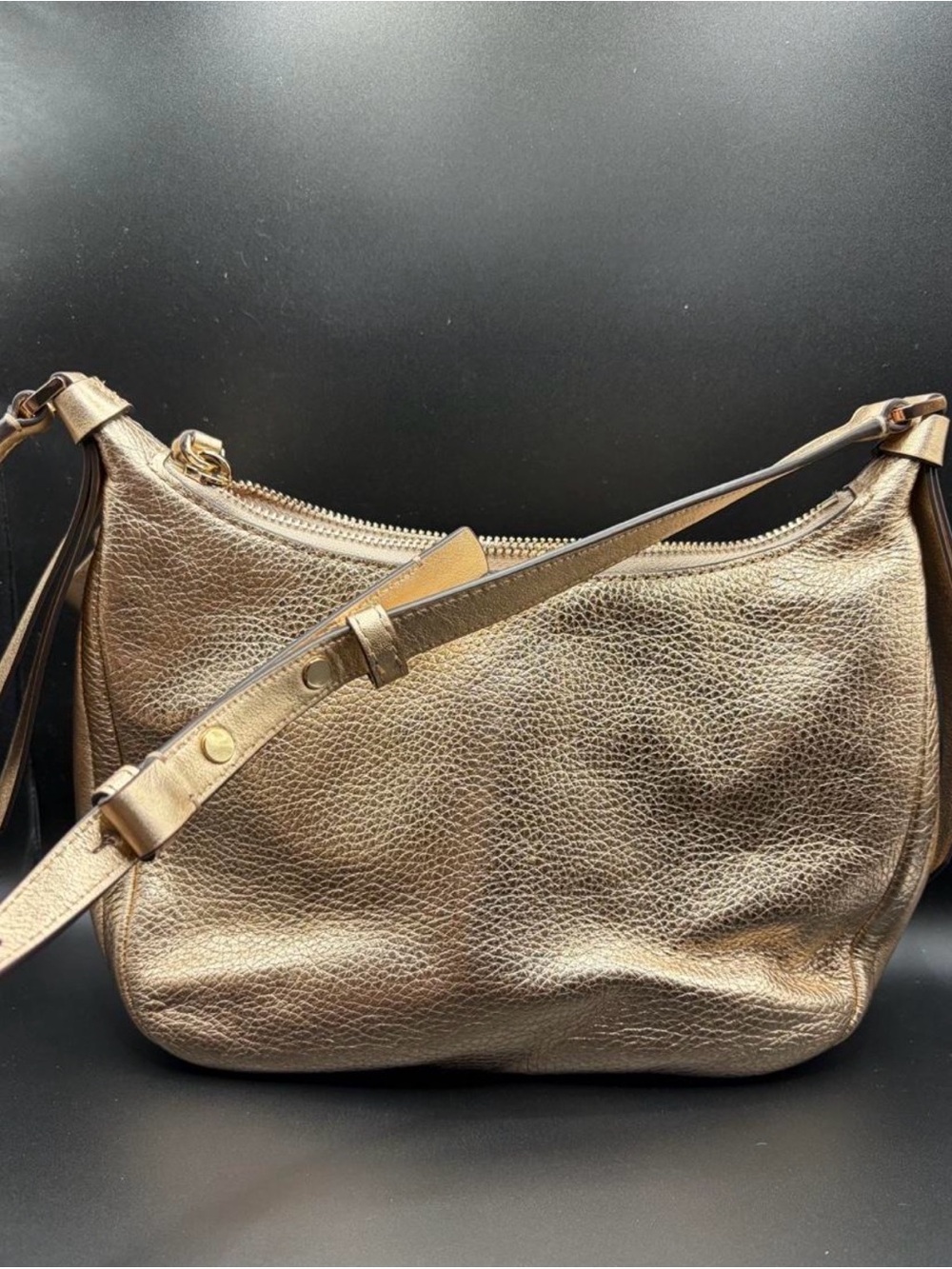 kate spade Metallic gold Leather Shoulder Bag